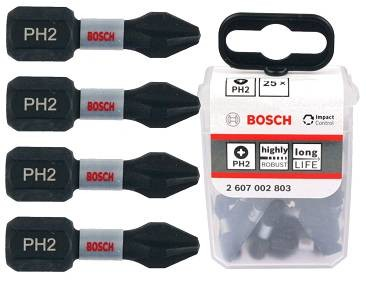 PH2 Impact Control BOSCH 25 bits